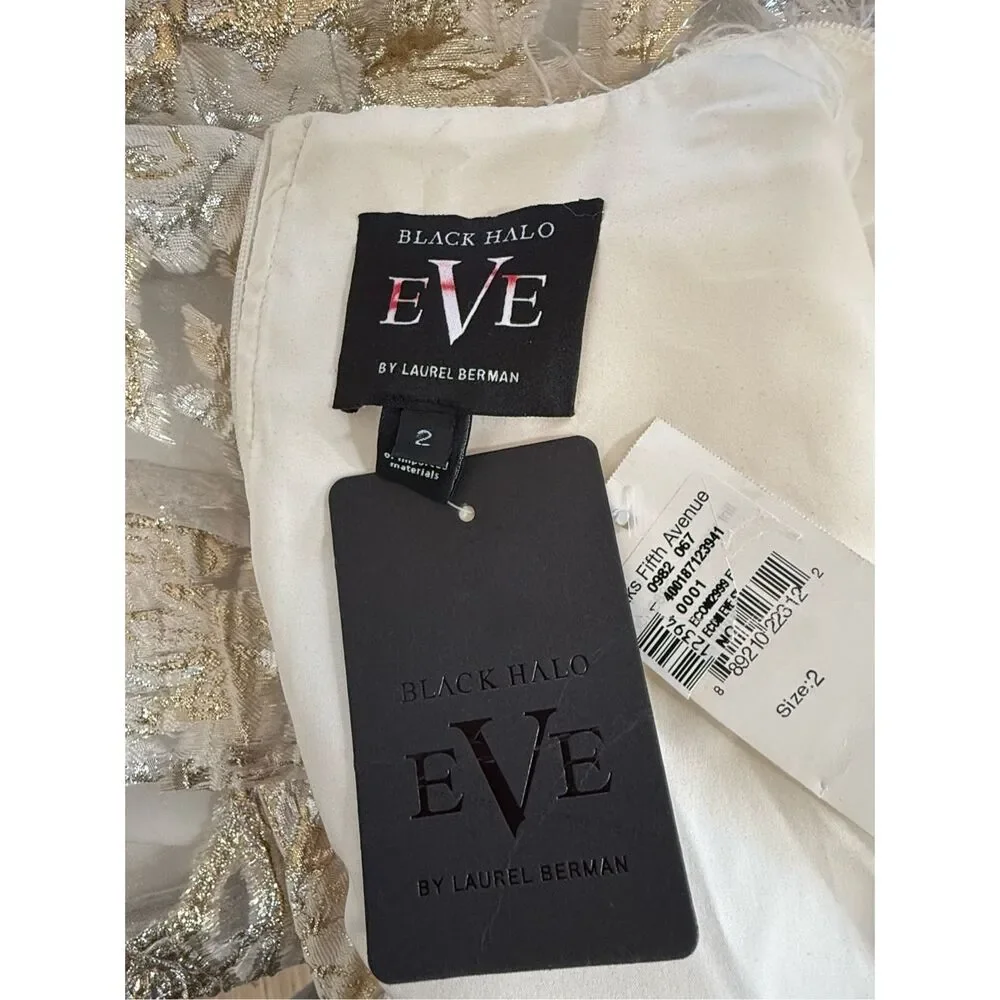 Black Halo White and Gold Mini Dress - Picture 10 of 10